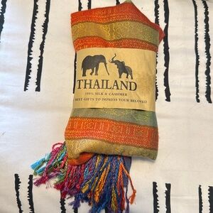 100% Silk and Cashmere Scarf